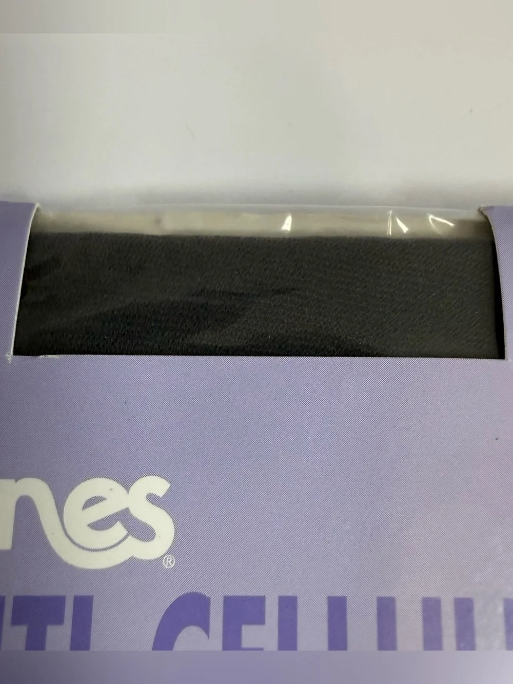 Hanes Anti-Cellulite Shaper Sandalfoot Tights - Barely Black